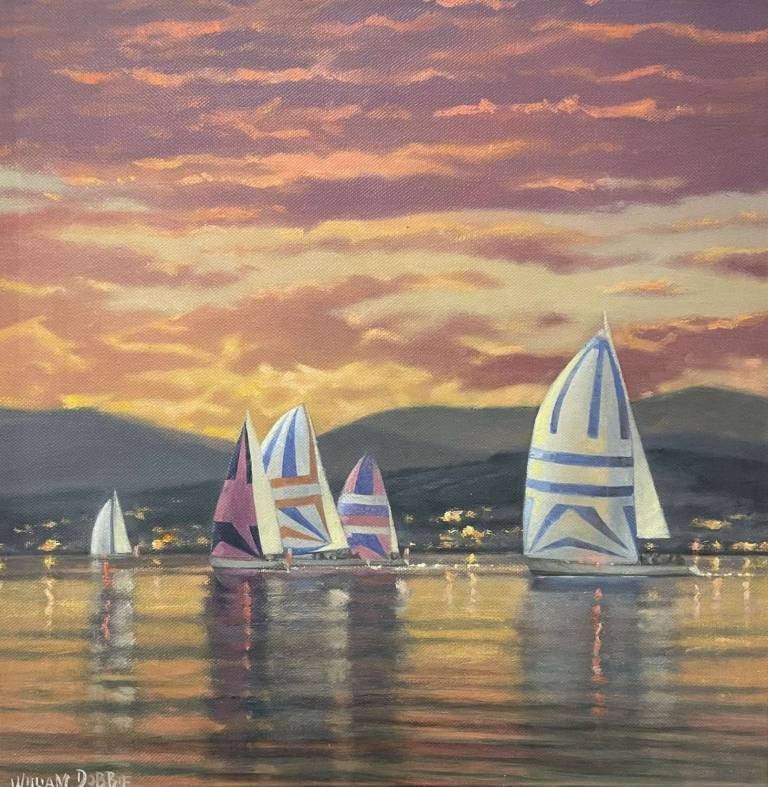 William Dobbie - Lazy Sails at Sunset