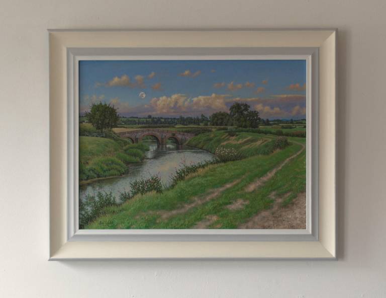 Late Afternoon at Pill Bridge on the River Yeo (SOLD) - Ian Fifield