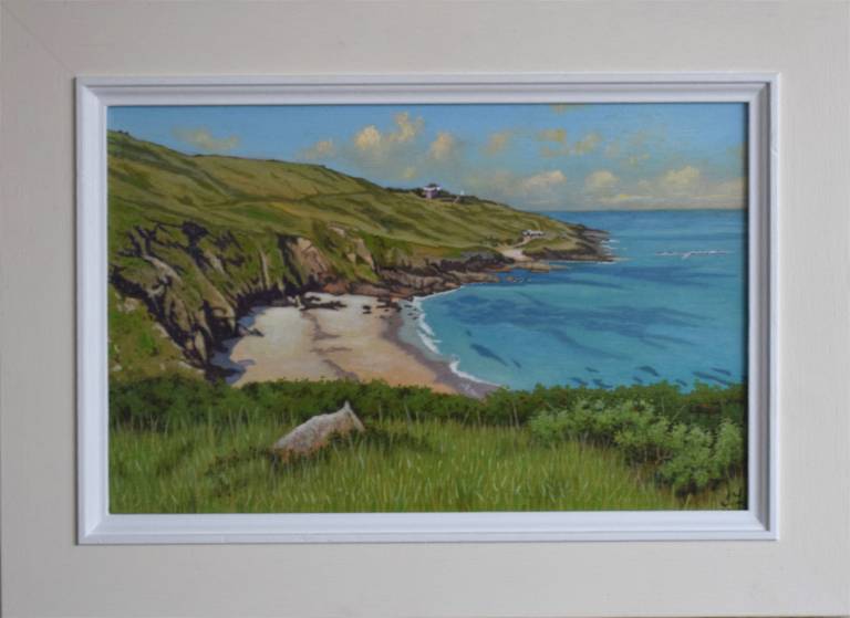 Looking onto Portheras Cove, Pendeen, Cornwall  SOLD - Ian Fifield
