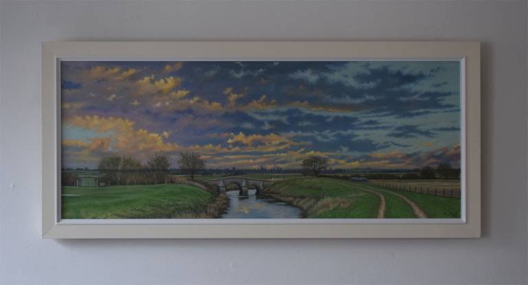 Early Evening at Pill Bridge on the River Yeo (SOLD) - Ian Fifield