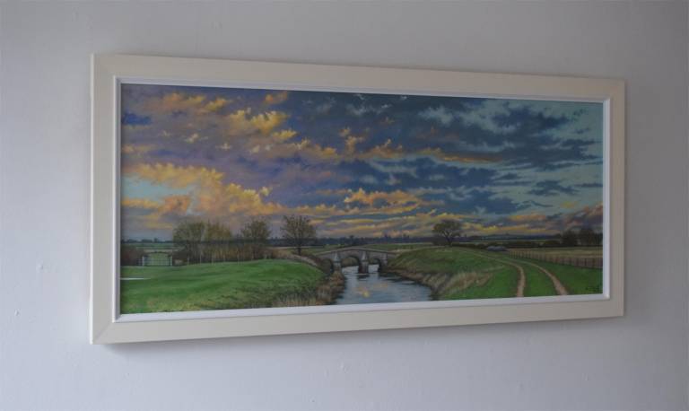 Early Evening at Pill Bridge on the River Yeo (SOLD) - Ian Fifield