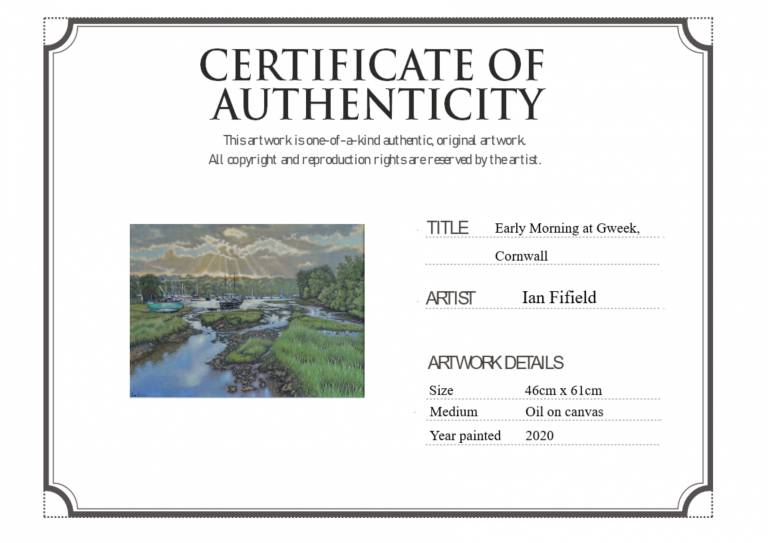 Early Morning at Gweek, Cornwall - Ian Fifield