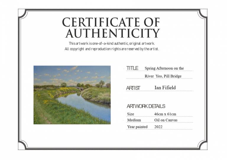 Spring Afternoon on the River Yeo, Pill Bridge (SOLD) - Ian Fifield