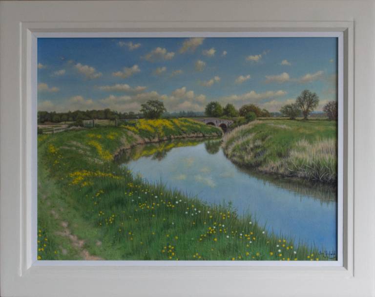 Spring Afternoon on the River Yeo, Pill Bridge (SOLD) - Ian Fifield