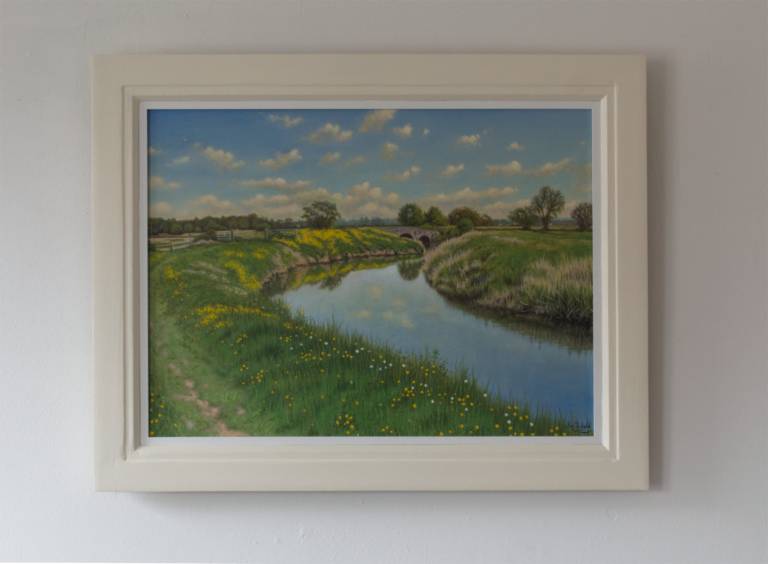 Spring Afternoon on the River Yeo, Pill Bridge (SOLD) - Ian Fifield
