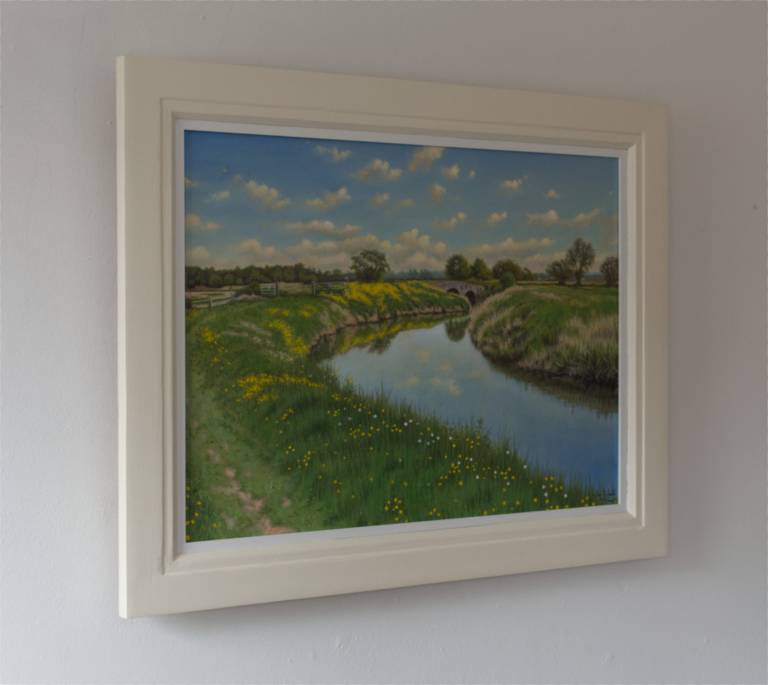 Spring Afternoon on the River Yeo, Pill Bridge (SOLD) - Ian Fifield