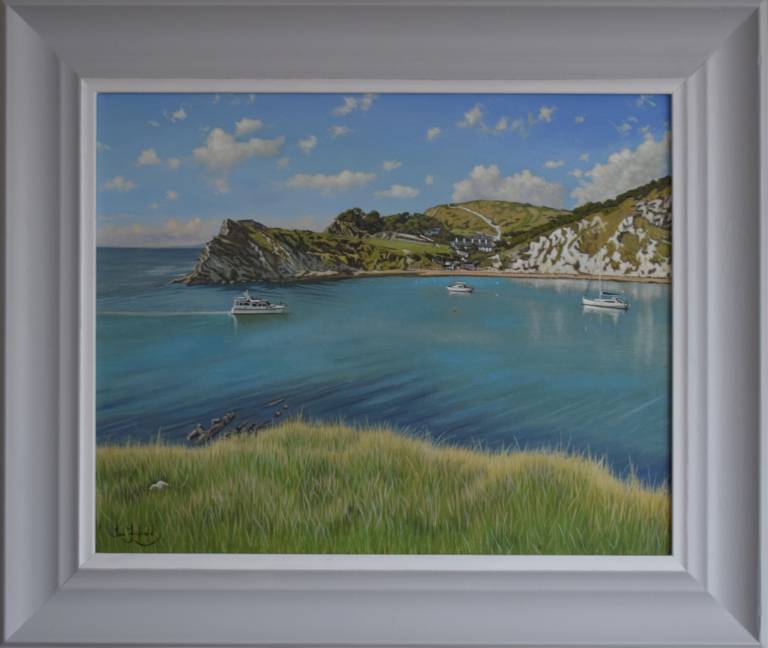 Looking onto Lulworth Cove, Dorset SOLD - Ian Fifield