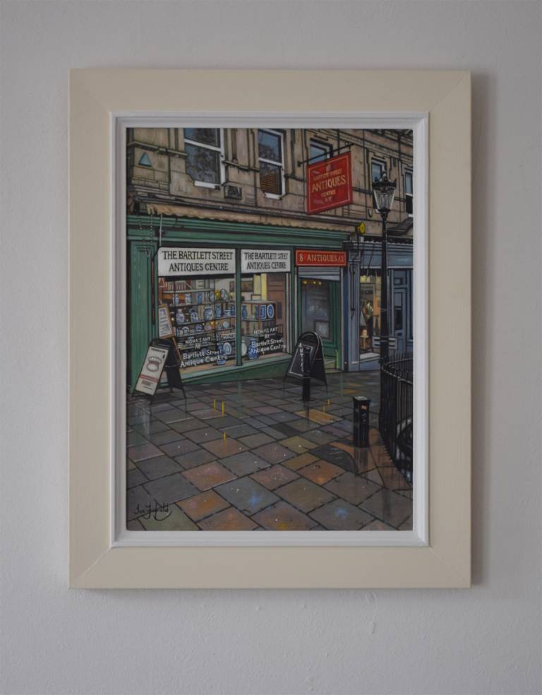 Rainy Day in Bath, A Bartlett Street Scene (SOLD) - Ian Fifield
