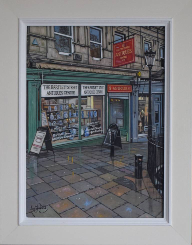 Rainy Day in Bath, A Bartlett Street Scene (SOLD) - Ian Fifield
