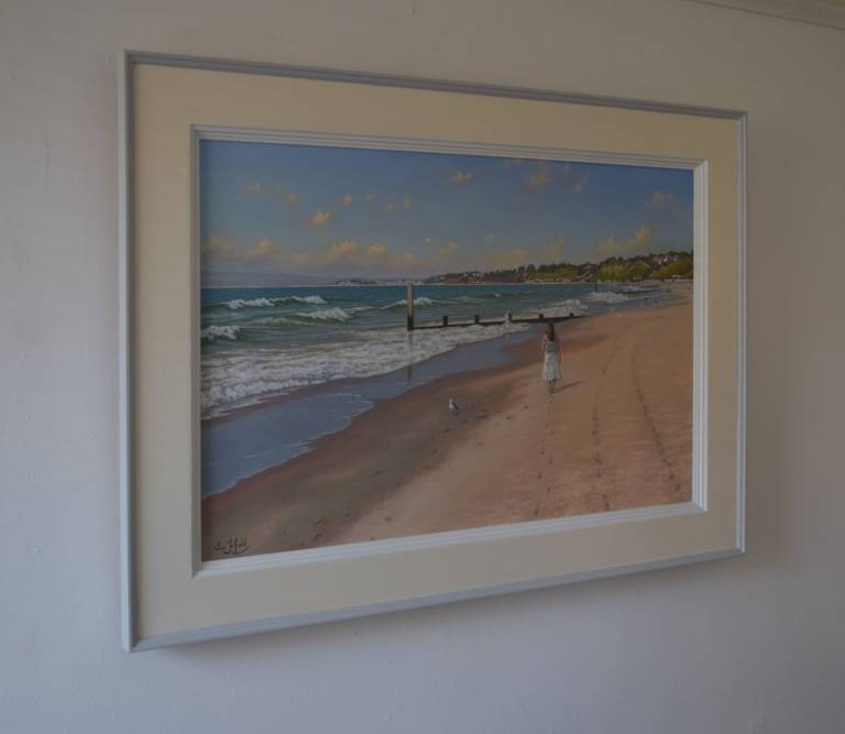 A Walk Along the Beach, Bournemouth (SOLD) - Ian Fifield