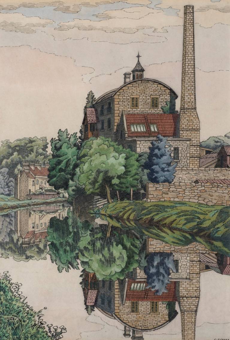 Charles Ginner - View of the Bath Canal