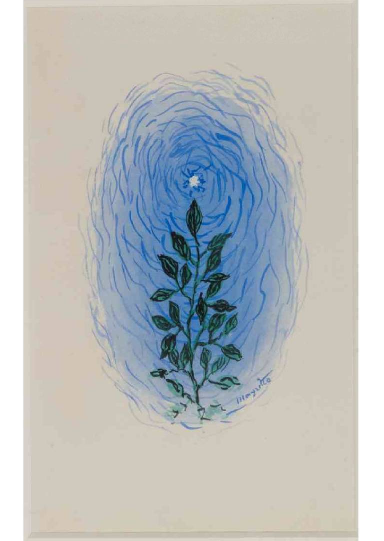 Rene Magritte - Plant with Flowers and Leaves