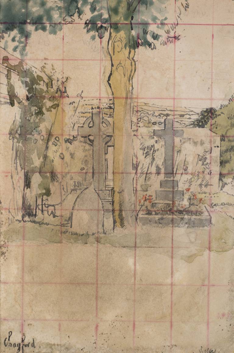 Walter Sickert - Study for Chagford Churchyard