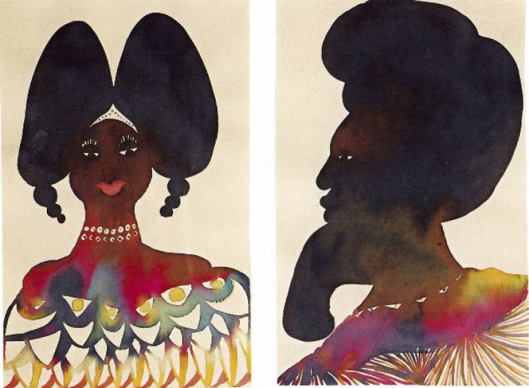 Chris Ofili - Untitled (Afro Heads)