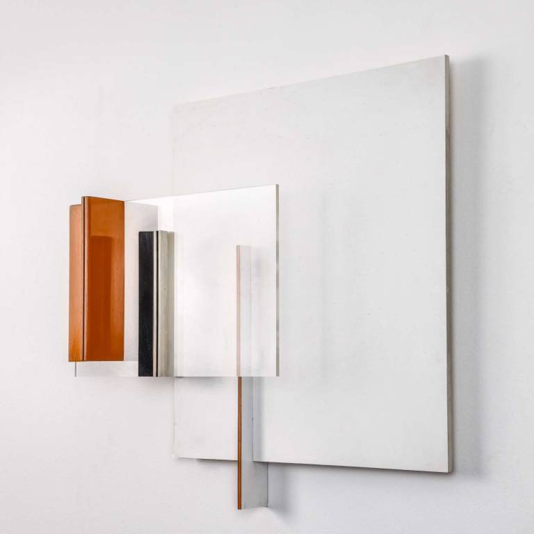 Relief construction in white, black and ochre - Victor Pasmore