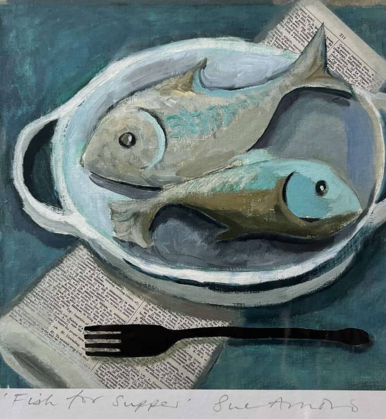 Fish for Supper - Fine art giclee print - Sue Arnold