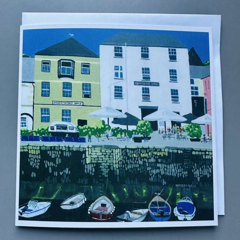 Custom House Quay. Greetings card - Karen Hemsley-Biggs