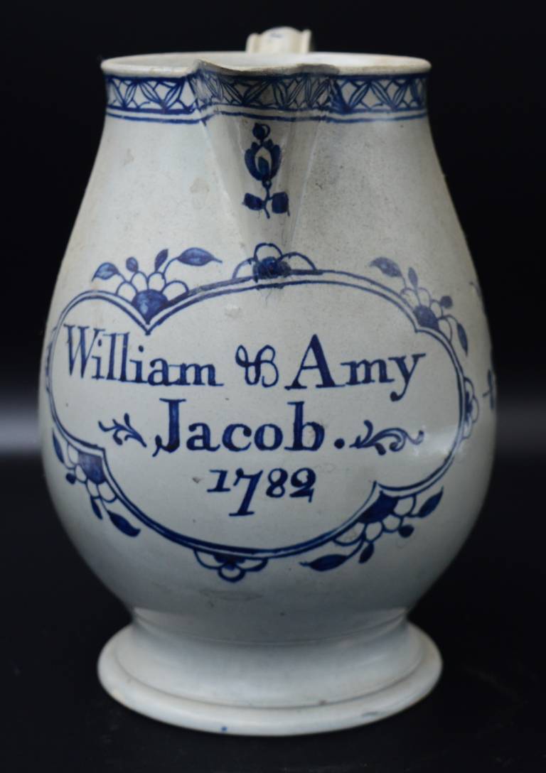 Unknown - Creamware Jug William & Amy Jacob