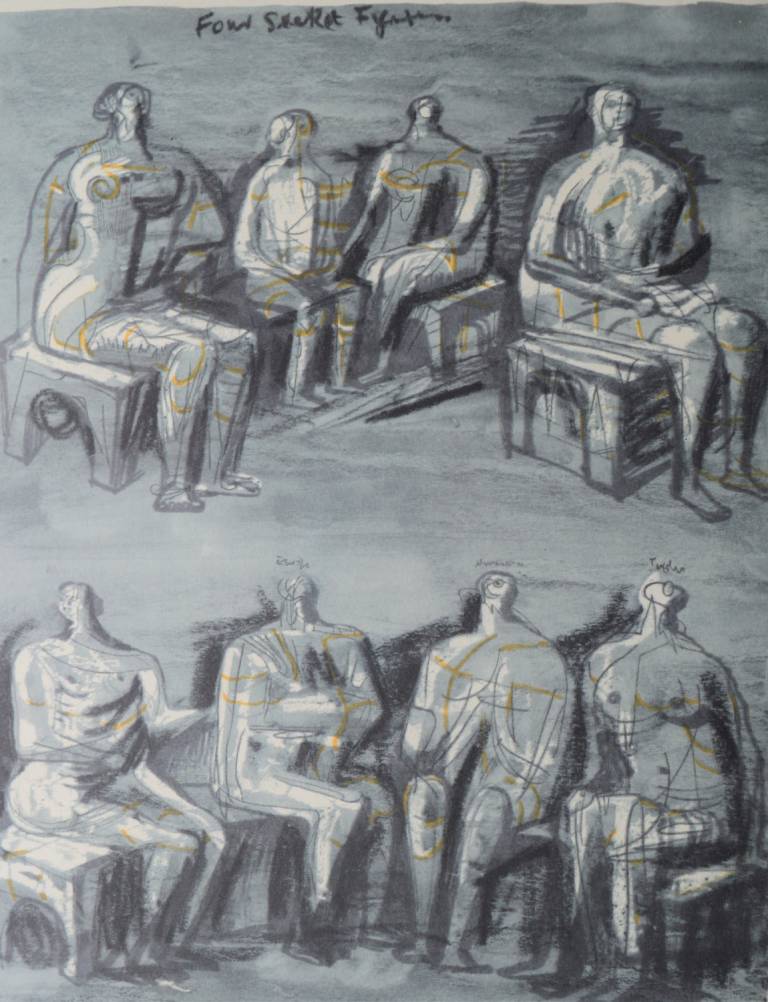 Henry  Moore - Four Seated Figures