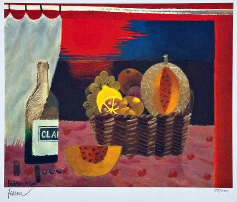 Mary  Fedden - Red Sunset