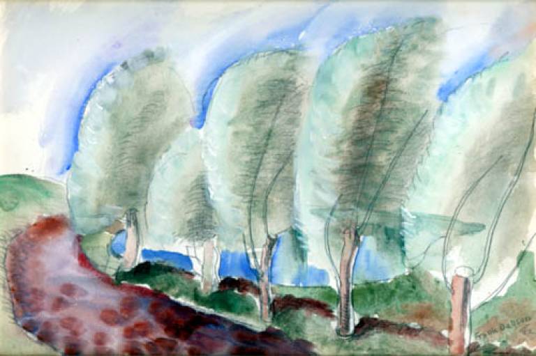 Frank Dobson - Trees along a Lane