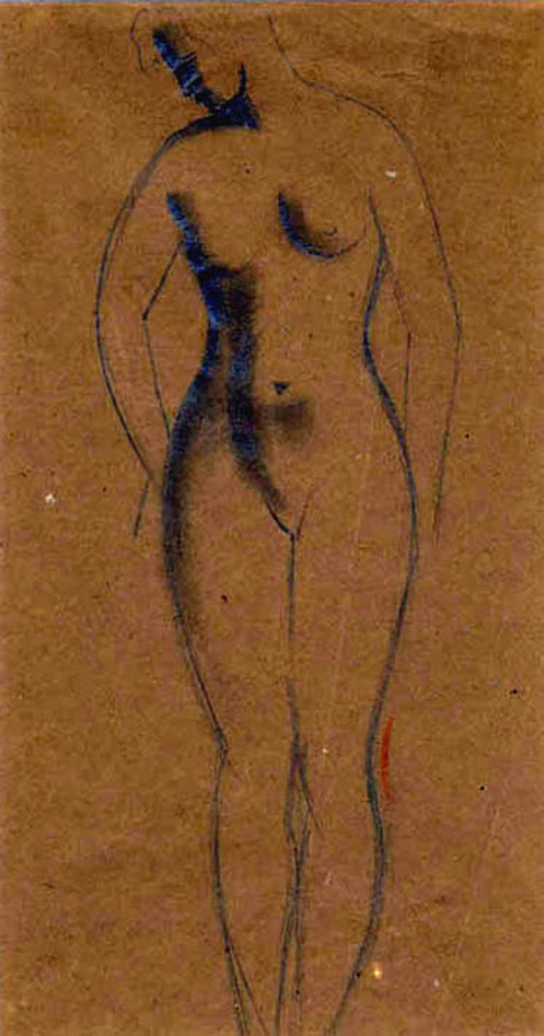Christopher Wood - Nude with Head Turning