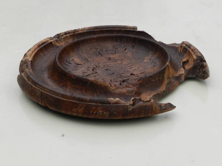 Richard Chapman - Large Turned Wooden Dish in Fumed Maple