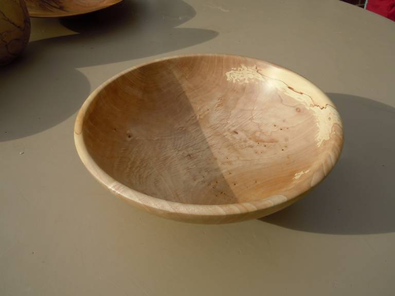 Large Turned Wooden Bowl in Maple - Richard Chapman