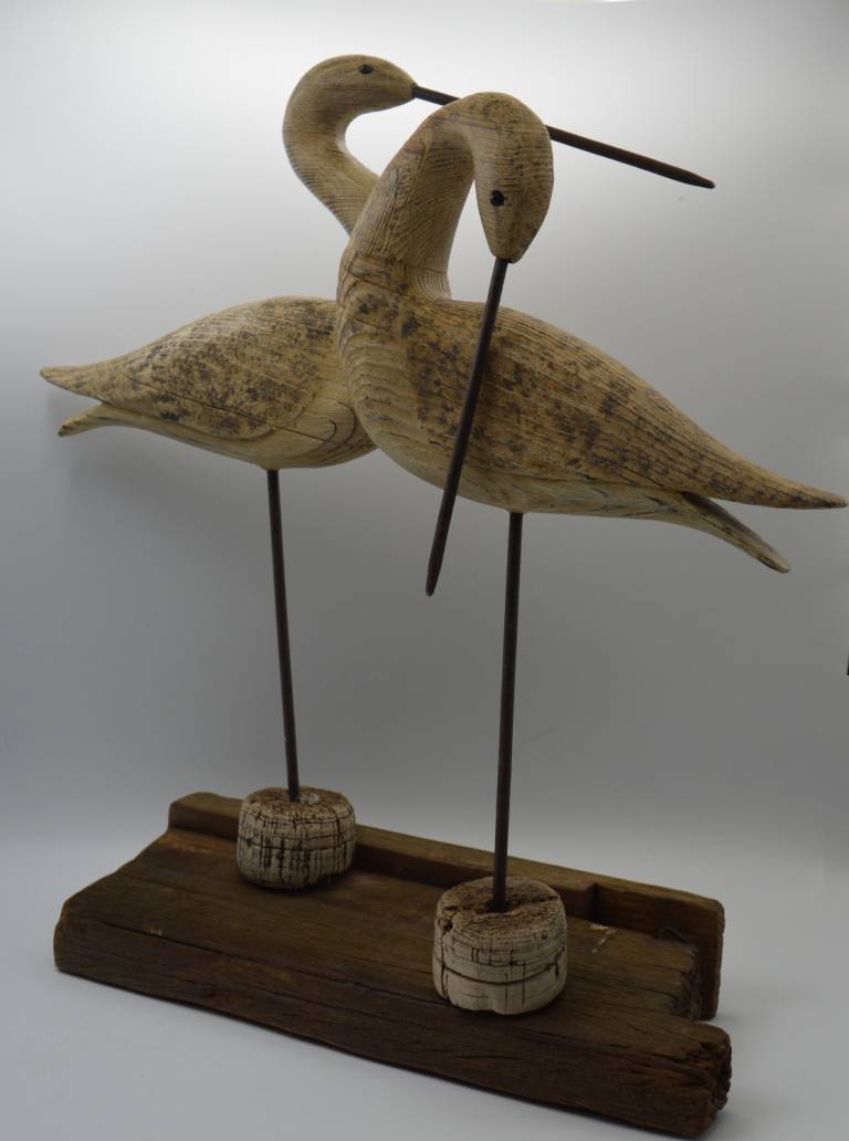 Shorebirds on a Driftwood Base - Brian Slaytor