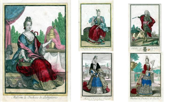 Unknown - French Society - Coloured Engravings