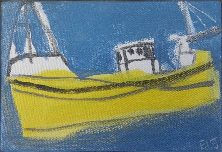 Emma Jeffryes - Yellow Trawler off Newlyn