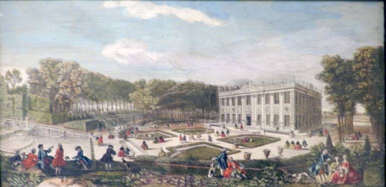 Unknown - A View of the Palace of Marli toward the Little Parterre