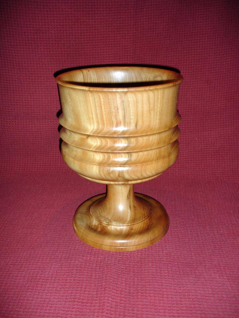 Richard Chapman - Large Turned Wooden Chalice in Elm