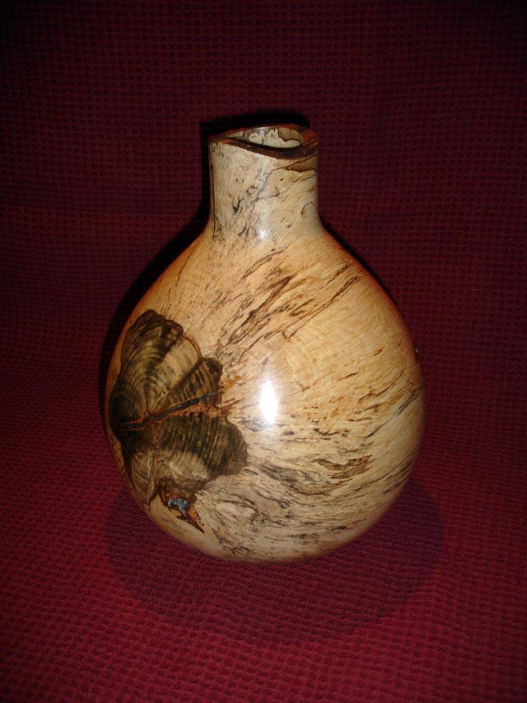 Large Vase turned in Spalted Beech - Richard Chapman