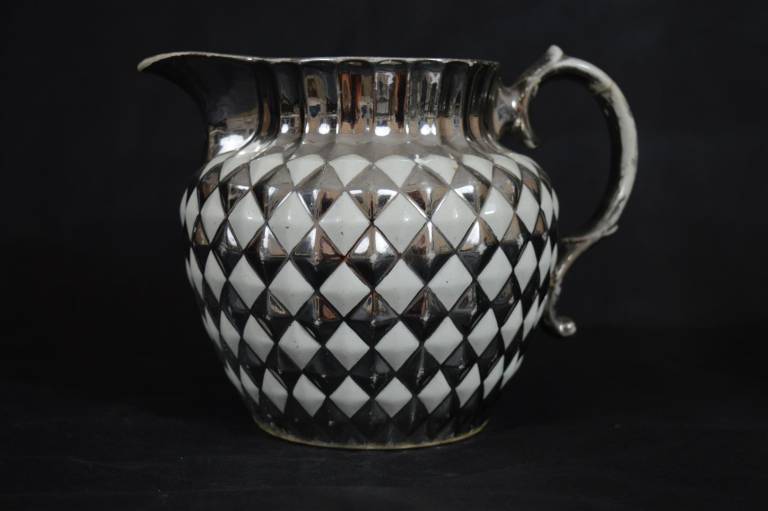 Unknown - Silver Lustre Pineapple Jug