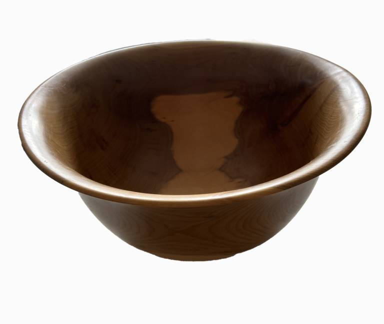 Large Turned Wooden Bowl in Yew - Richard Chapman