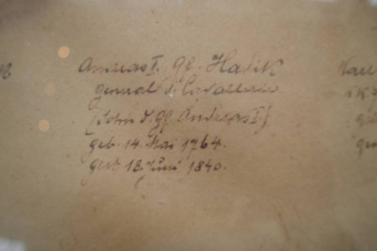 The Noble Von Hadvik Family Group 1729-1844, Inscribed on Rear - Unknown