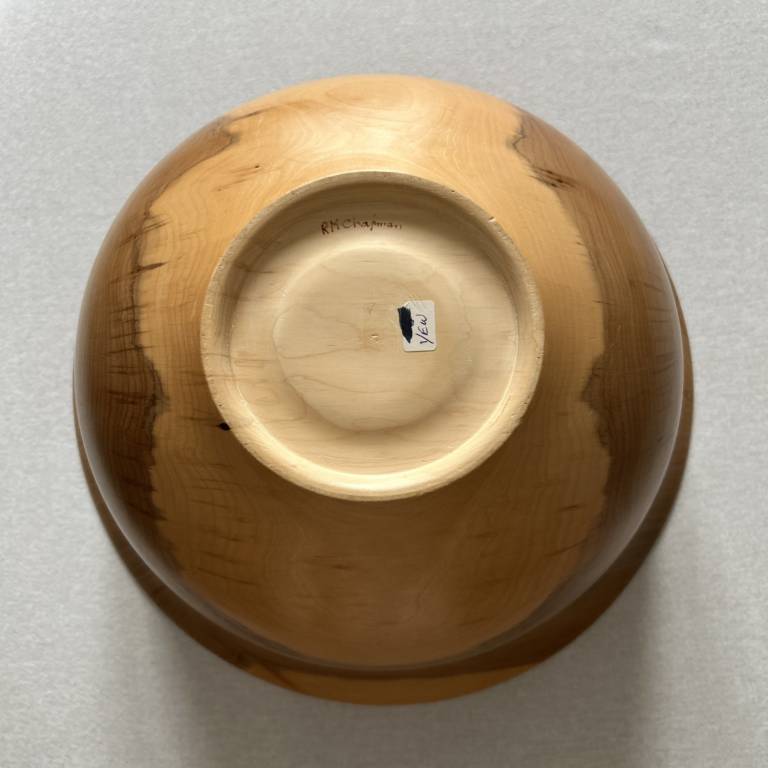 Large Turned Wooden Bowl in Yew - Richard Chapman