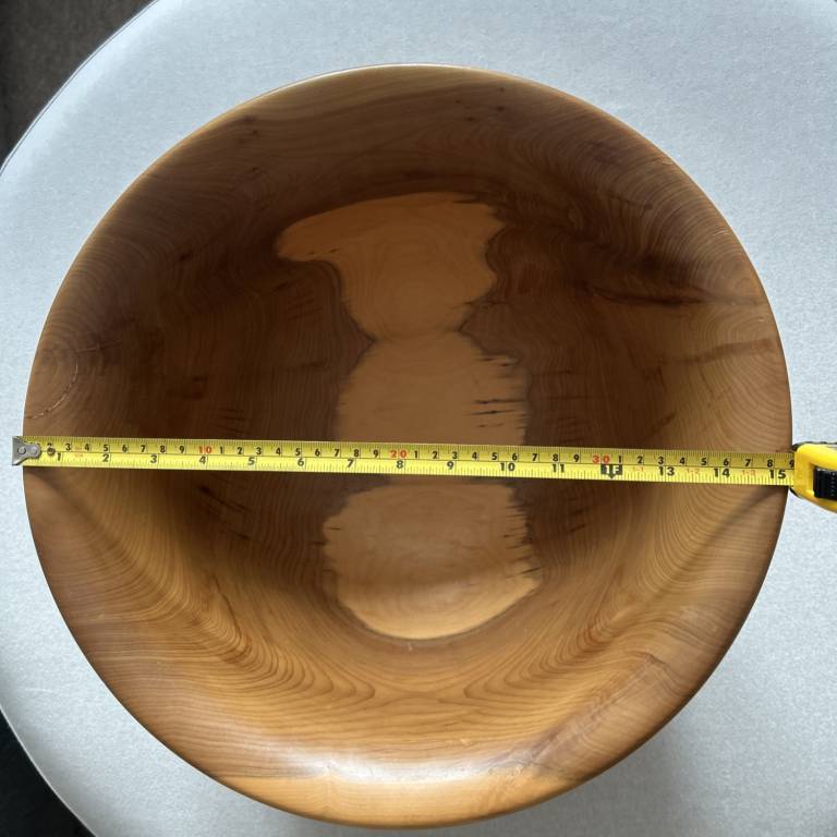 Large Turned Wooden Bowl in Yew - Richard Chapman
