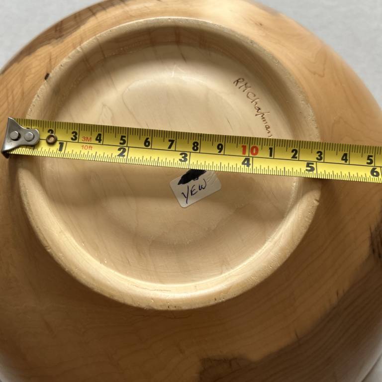 Large Turned Wooden Bowl in Yew - Richard Chapman