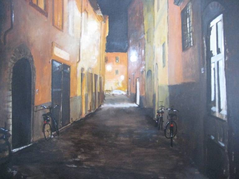 Lucca at night , Italy - Max Aiken