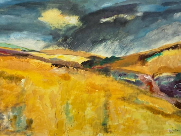 Storm over the Fields, Shoscombe - Max Aiken