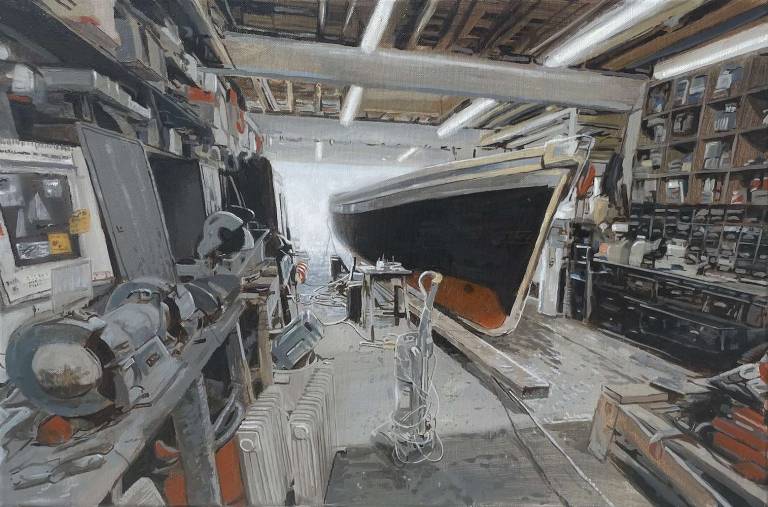 Greg Ramsden RSMA - Salcombe Ferry Winter Work