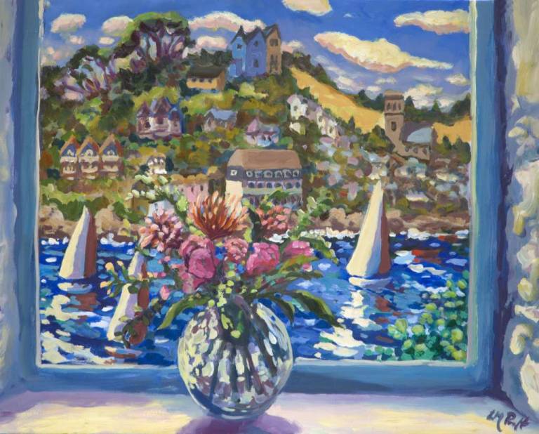 Three Red and White Sails - Lucy Pratt