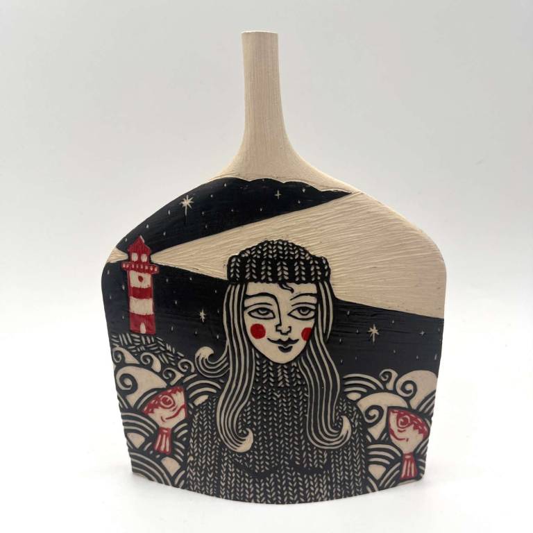 Russell Martin - Fisher Girl and Lighthouse