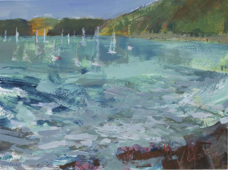 Boats in sunlight, Bar Beach - Sophie Velzian