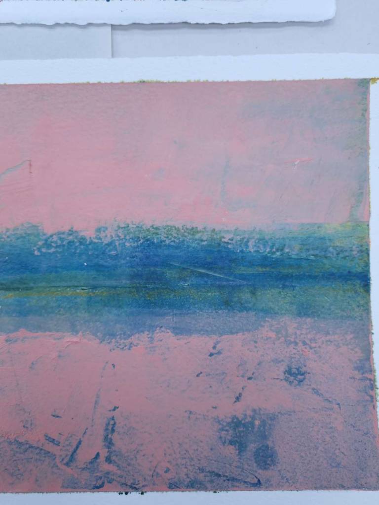 Swimming in pink, Grebe - Sophie Velzian