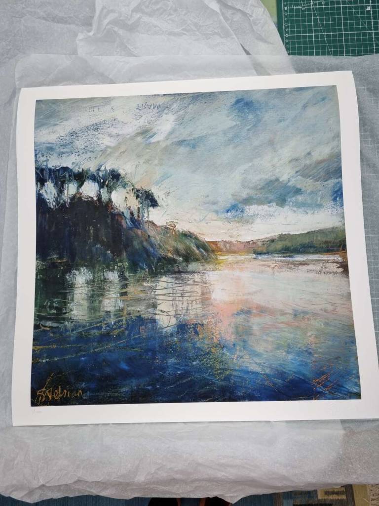 Frenchman’s Creek dusk - Limited Edition Giclee Print (50 x 50cm) - Sophie Velzian