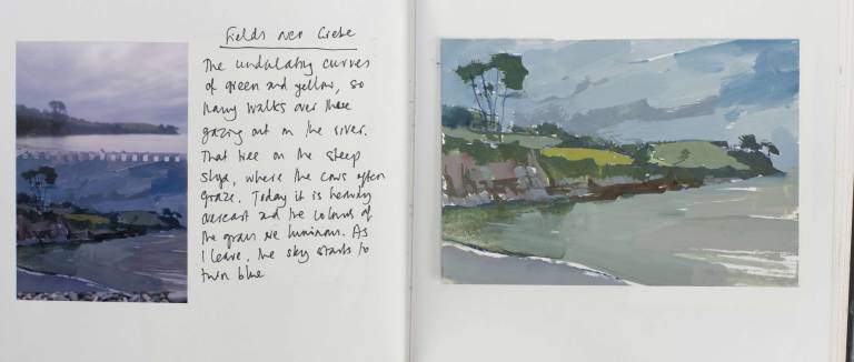 A field of gold above Grebe - Sophie Velzian