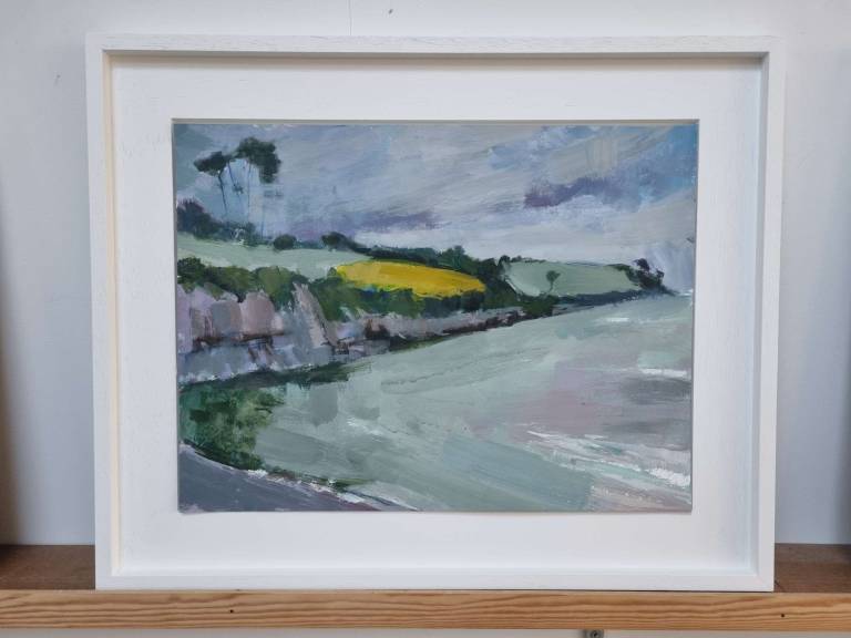 A field of gold above Grebe - Sophie Velzian